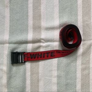 Off white industrial red belt